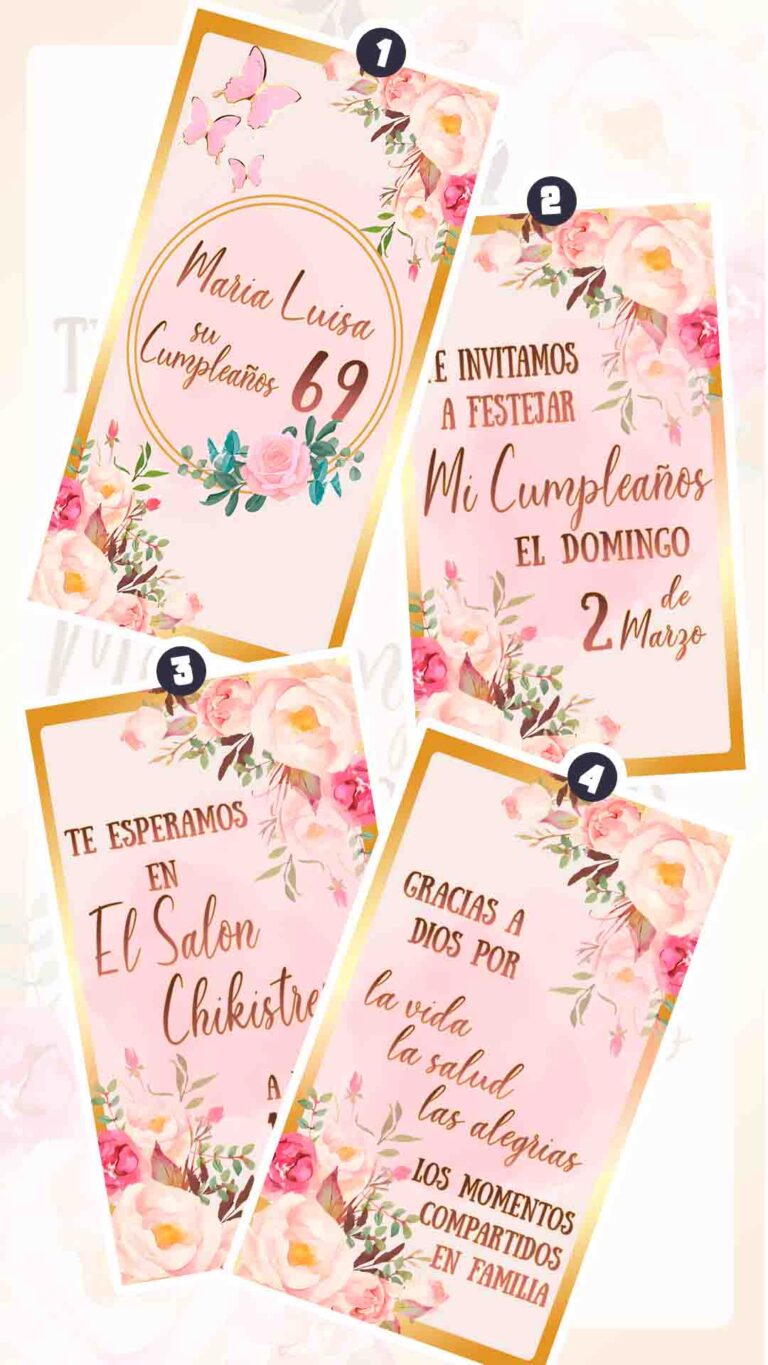 Es momento de sorprender a tus invitados con esta video invitación digital web floral dorado para fiesta temática, sin o con botones interactivos en la invitación digital.