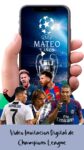 Es momento de sorprender a tus invitados con esta video invitación digital de champions league para cumpleaños, sin o con botones interactivos en la invitación digital.