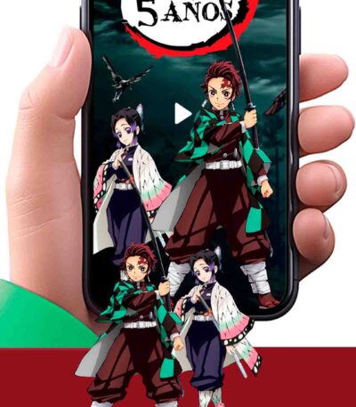 Es momento de sorprender a tus invitados con esta video invitación digital de demon slayer para cumpleaños, sin o con botones interactivos en la invitación digital.
