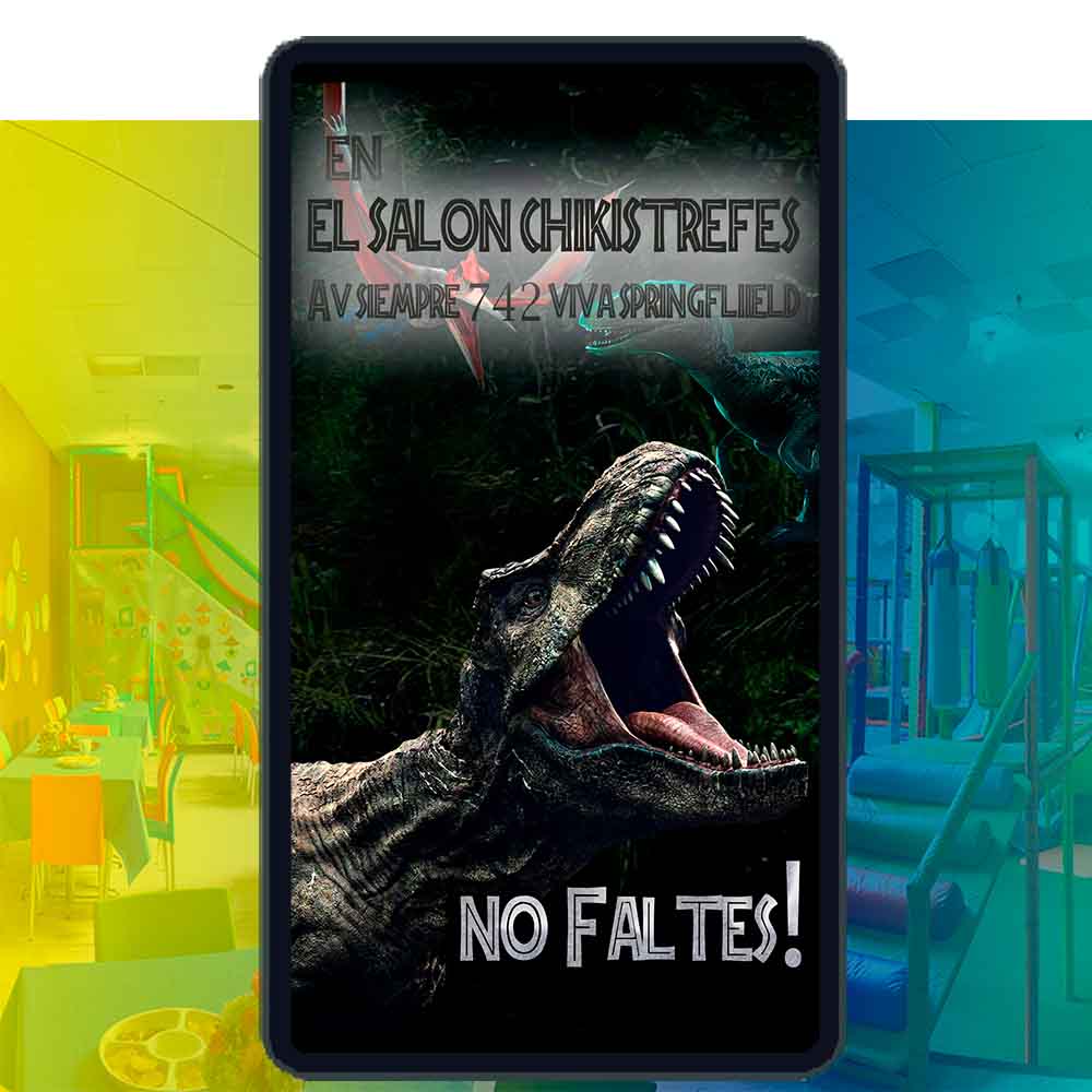 Es momento de sorprender a tus invitados con esta video invitación digital de jurassic world para cumpleaños, sin o con botones interactivos en la invitación digital.
