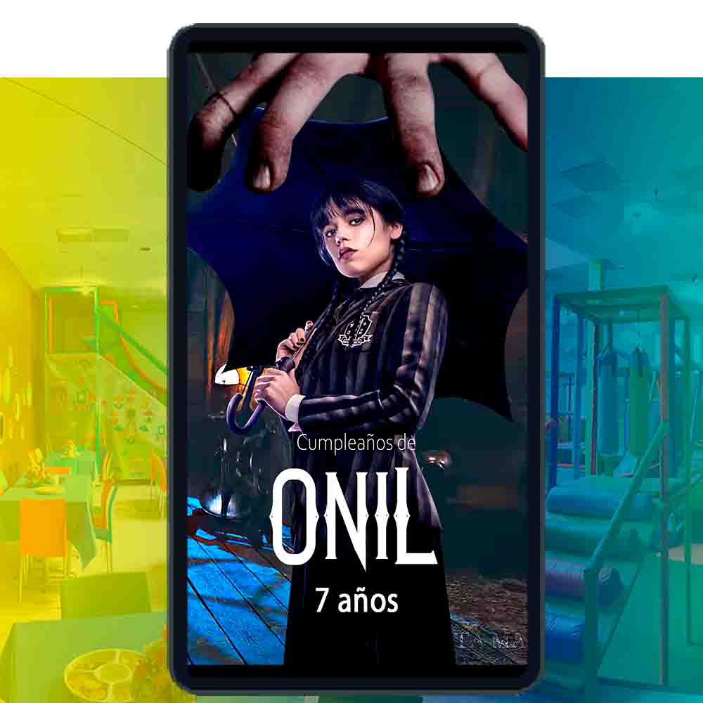 Es momento de sorprender a tus invitados con esta video invitación digital de merlina para cumpleaños, sin o con botones interactivos en la invitación digital.