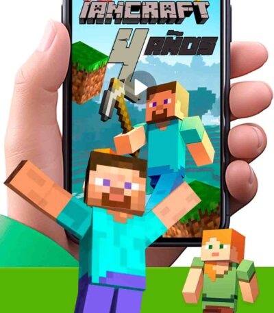 Es momento de sorprender a tus invitados con esta video invitación digital de minecraft para cumpleaños, sin o con botones interactivos en la invitación digital.