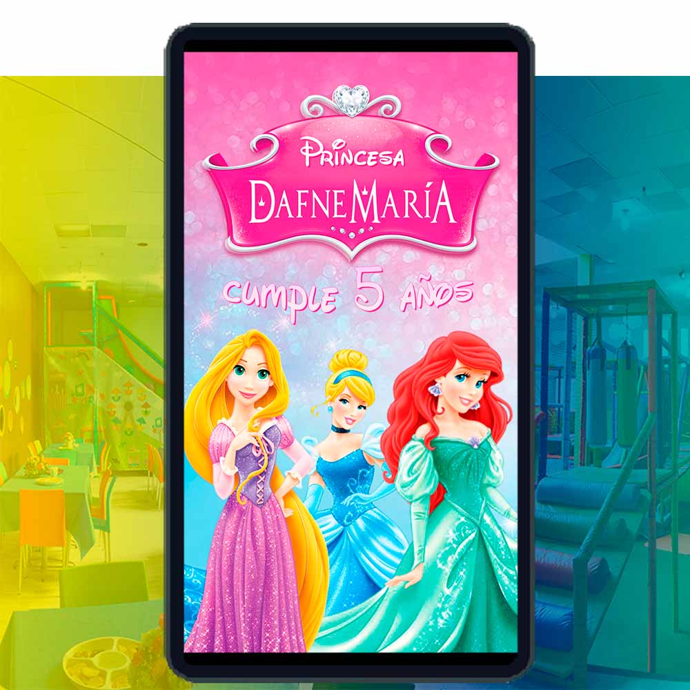 Es momento de sorprender a tus invitados con esta video invitación digital web de princesas clásicas de disney para cumpleaños, sin o con botones interactivos en la invitación digital.
