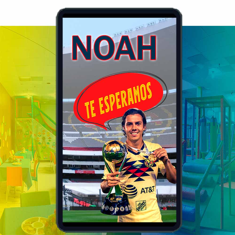 Es momento de sorprender a tus invitados con esta video invitación digital de América campeón 2019 para Cumpleaños, sin o con botones interactivos en la invitación digital.