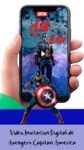 Es momento de sorprender a tus invitados con esta video invitación digital de avengers capitán américa para cumpleaños, sin o con botones interactivos en la invitación digital.