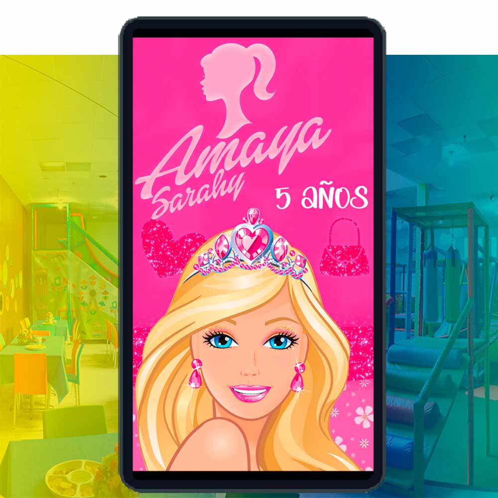Es momento de sorprender a tus invitados con esta video invitación digital de barbie clásica para cumpleaños, sin o con botones interactivos en la invitación digital.