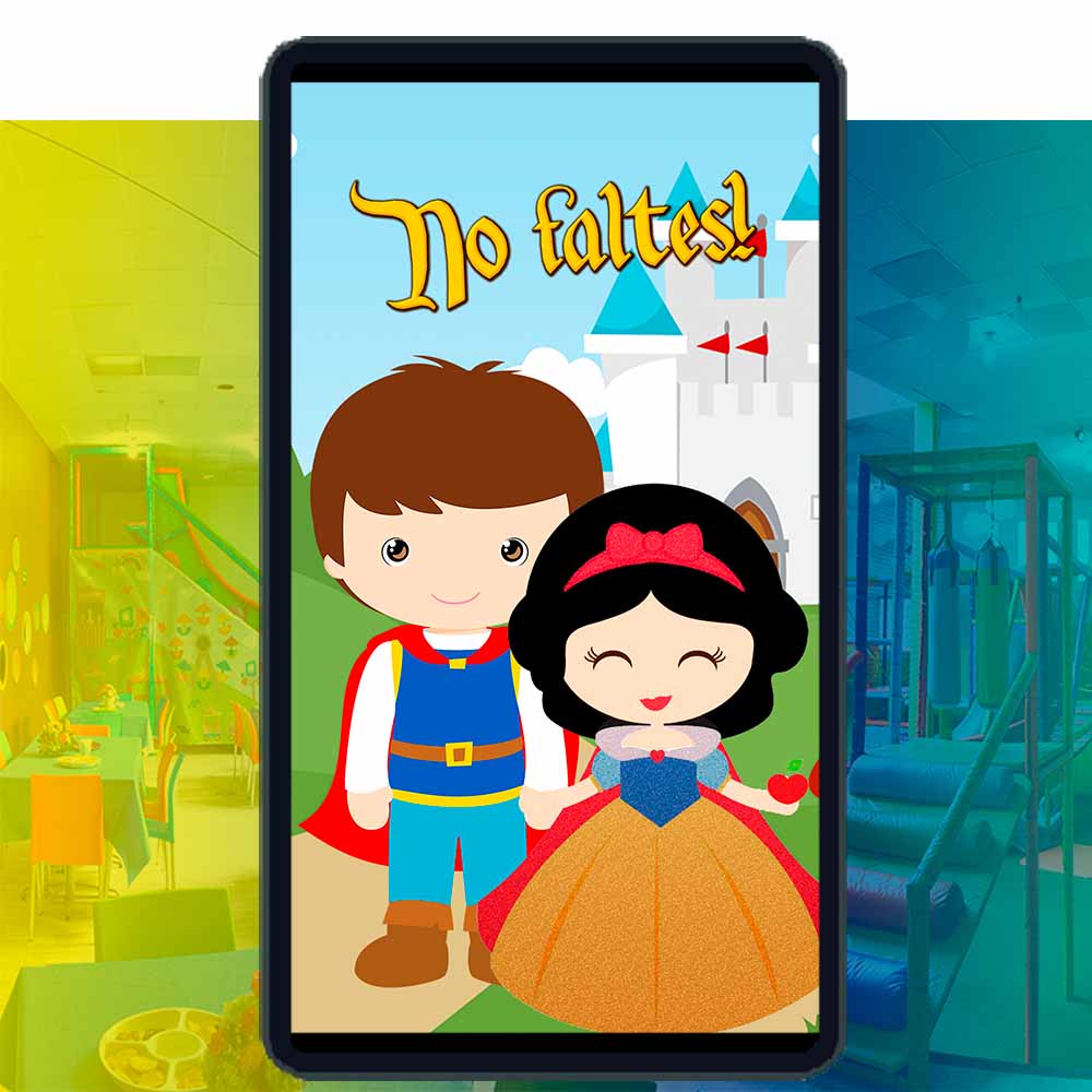 Es momento de sorprender a tus invitados con esta video invitación digital de blanca nieves niña para cumpleaños, sin o con botones interactivos en la invitación digital.