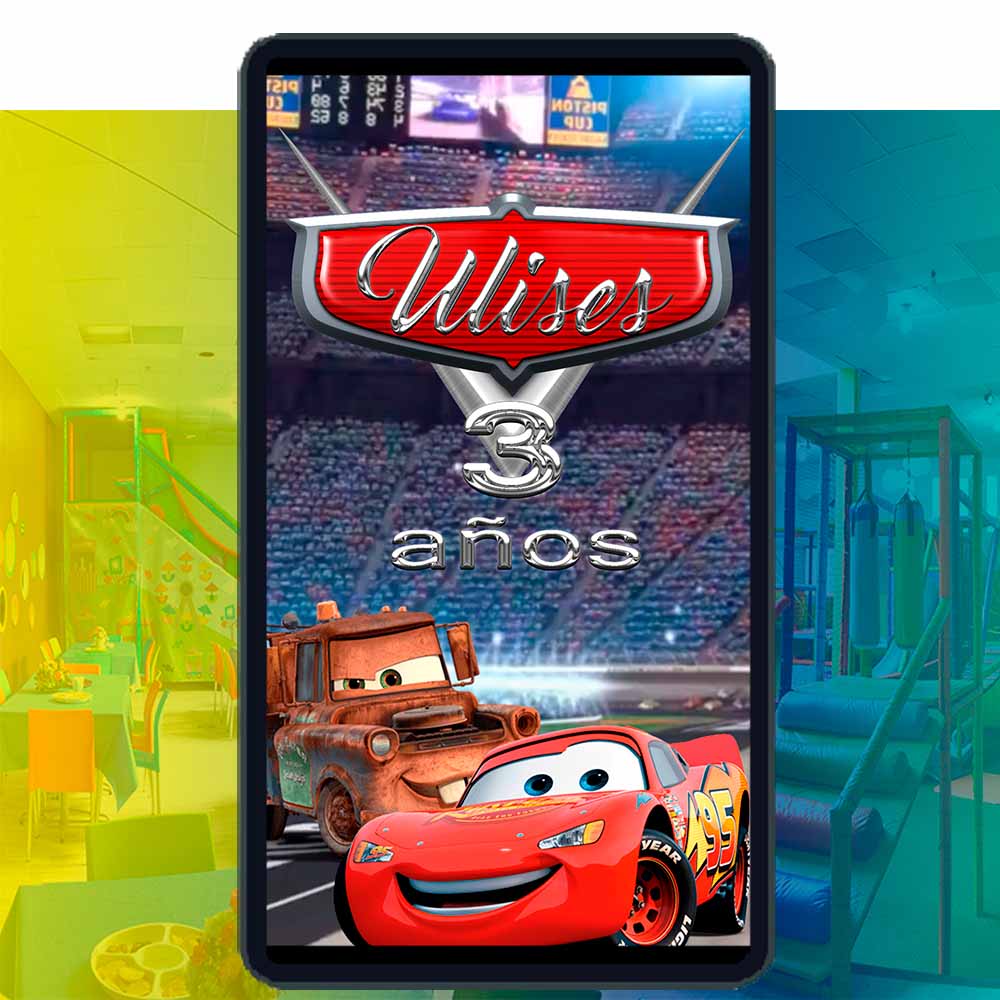 Es momento de sorprender a tus invitados con esta video invitación digital de cars para cumpleaños, sin o con botones interactivos en la invitación digital.