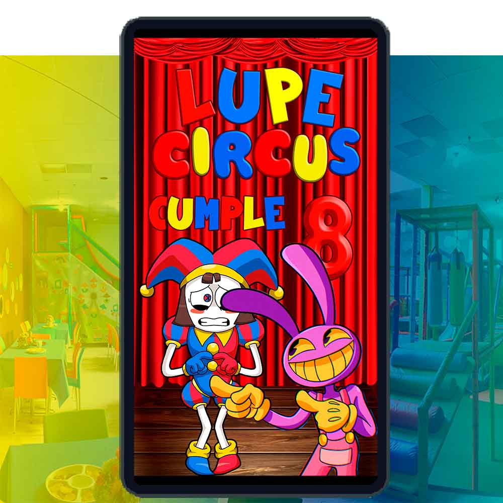 Es momento de sorprender a tus invitados con esta video invitación digital de circo digital para cumpleaños, sin o con botones interactivos en la invitación digital.