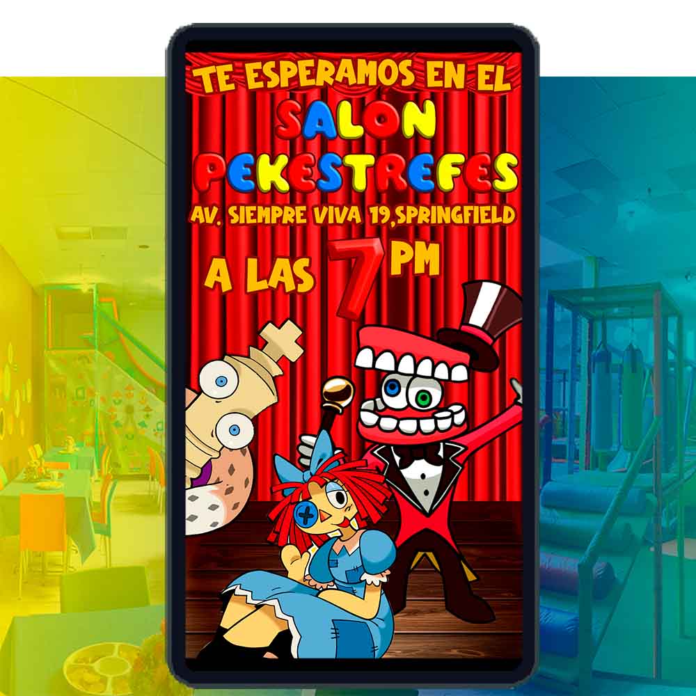 Es momento de sorprender a tus invitados con esta video invitación digital de circo digital para cumpleaños, sin o con botones interactivos en la invitación digital.