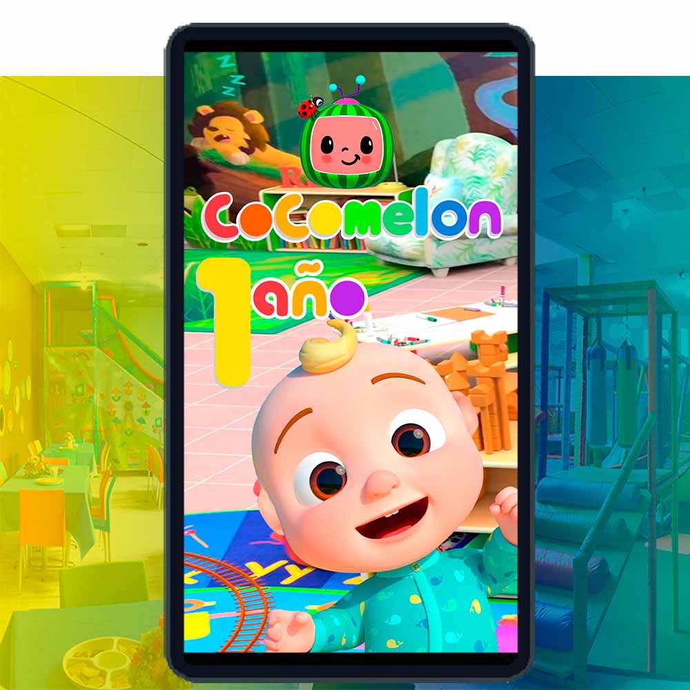 Es momento de sorprender a tus invitados con esta video invitación digital de cocomelon para cumpleaños, sin o con botones interactivos en la invitación digital.