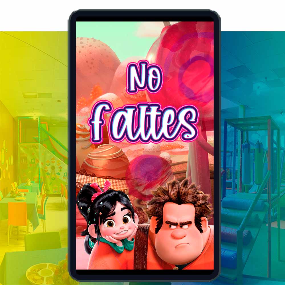 Es momento de sorprender a tus invitados con esta video invitación digital de vanellope para cumpleaños, sin o con botones interactivos en la invitación digital.